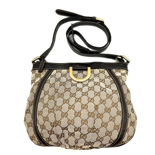 Borsa a tracolla Gucci Abbey borsa a tracolla GG tela pelle autentica