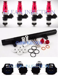 fit Nissan 180sx 240sx s13 SR20 SR20DET bosch ev14 2200cc Fuel Injectors rail - Foto 1 di 1
