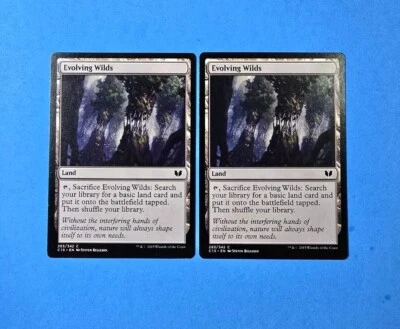 2x Evolving Wilds Commander 2015 Mtg Magic Gathering Sacrifice Land Card 283 - Image 1 of 2
