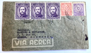 Paraguay to Bremen Germany Airmail Posted Cover - Picture 1 of 2