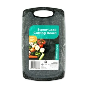 25x15x0.8cm Cutting Mat Board Stone Marble Concrete Look Grey Chef Kitchen Mod - Picture 1 of 1