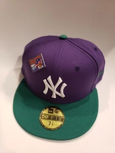7 3/4 New York Yankees MLB X Big League Chew Grape eng anliegende Mütze Kappe neu mit Etikett lila a2 - Bild 1 von 4