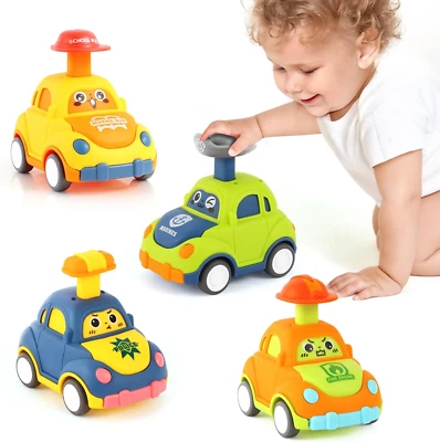 Juguetes de coche para niños pequeños 1-3 niños de un año regalo de cumpleaños para niños niñas Pull Bac Foto 1 de 4
