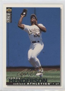 1995 Upper Deck Collector's Choice Gold Signature Rickey Henderson #125 HOF