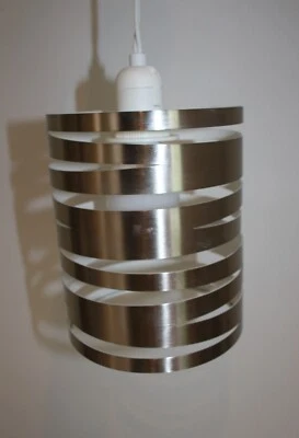 Portafolio Cilindro de Níquel Cepillado Luz Colgante 6" X 7" Foto 1 de 4