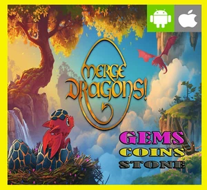 Merge Dragons - Dragones - gemas piedras monedas -ipad / iphone / ANDROID / iOS - Imagen 1 de 1