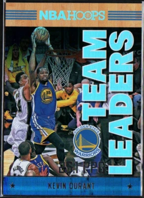 2017-18 Panini NBA Hoops Team Leaders Holo Kevin Durant #3 Warriors - Image 1 of 2