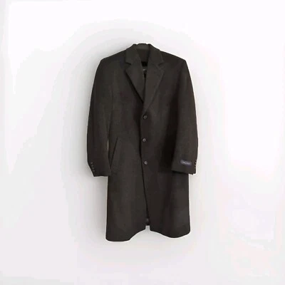 Abrigo Abrigo de Lana NAUTICA Macy’s Vintage Para Hombre Talla 40R Negro Carbón. Nuevo con etiquetas Foto 1 de 4