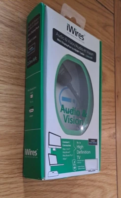 iWires Cable Mini DisplayPort Cable to HDMI 2m 526422 4K 6ft Techlink RRP £39.95 - Image 1 of 4