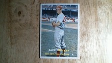 1957 Topps baseball card # 162 Jack Meyer EXNM