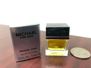 MICHAEL for MEN Perfume Eau de Toilette 0.16 oz 5 ml EDT Mini Splash Dab-On RARE - Picture 1 of 1