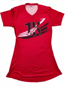 1000 Miles Run Club RACING RED Damen figurbetontes Shirt - Performance Wear 1K - Bild 1 von 2