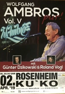 WOLFGANG AMBROS  2019 MÜNCHEN - orig. Concert Poster - Konzert Plakat - DIN A1 - Bild 1 von 1