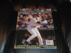 2001 SEATTLE MARINERS OFFICIAL BASEBALL YEARBOOK ICHIRO ROY NR MINT - Bild 1 von 2