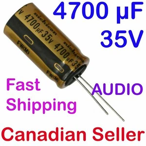 1/5/10 pcs 4700uF 35V 18x35.5mm Nichicon FW series For Audio Amplifier - Picture 1 of 1