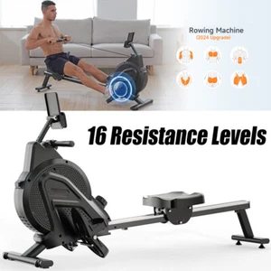 Indoor Magnetic Row Rowing Machine Rower Cardio Home Gym Exercise Equipment New - Picture 1 of 11