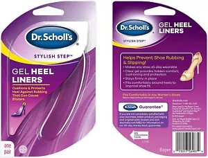 Dr Scholls GEL HEEL LINERS Women Cushion And Protect Heel One Pair - Picture 1 of 1