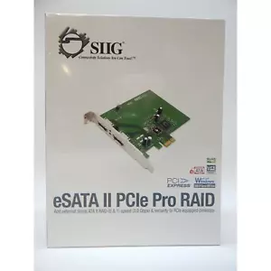 SIIG eSATA II PCIE Pro RAID Controller SC-SAE312-S3 - NEW - Picture 1 of 8