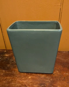 1958 Vintage Mccoy Pottery Garden Club Line Green Rectangular Vase USA EUC - Picture 1 of 9