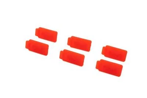 6x USB Type A Anti Dust Protection Cover made of Silicone in Red - Picture 1 of 4