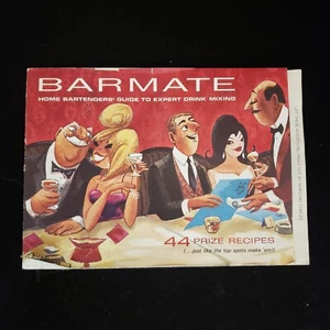 Southern Comfort BARMATE 44 Drink Recipes ad insert 1963 famous cartoonists - Picture 1 of 10