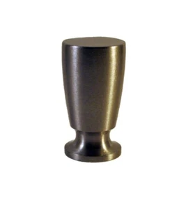 Lamp Finial-Solid Brass TAPERED TOP HAT-Sat. Nickel-Detailed and Heavy-FS - Picture 1 of 8