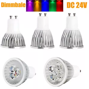 Multicolor Light Dimmable LED Spotlight Bulbs MR16 GU10 E14 E27 GU5.3 Lamps 24V - Picture 1 of 20