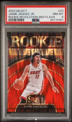 2023 Select - Jaime Jacquez Jr-  Rookie Revolution Red Flash /99- PSA 8 - Image 1 of 2