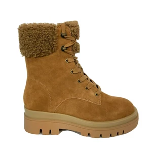 Botas Havana De Colección Para Mujer Talla 8 Armería Beige Cuero Piel Con Cordones Combate Nuevas en Caja - Imagen 1 de 10