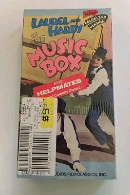 Laurel and Hardy In The Music Box VHS SEALED Video Treasures VTG  - Image 1 of 4