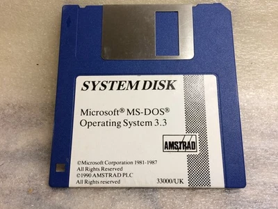 AMSTRAD  ALT 286 386SX  MS-DOS 3.3 installation operating system Floppy disc - Image 1 of 2
