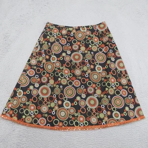 Gonna Boho modello cerchio donna 12 nero arancione verde casual hipster bohemien-2 - Foto 1 di 21