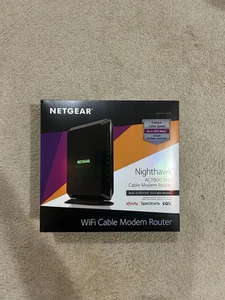 NETGEAR Nighthawk Dual Band AC1900 Cable Modem Router - Black (C6900-100NAS) - Picture 1 of 3