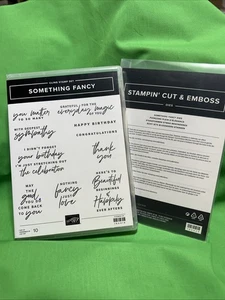 SOMETHING FANCY Stempelset & Stanzen Stampin Up Sympathy Geburtstag Danke - Bild 1 von 3