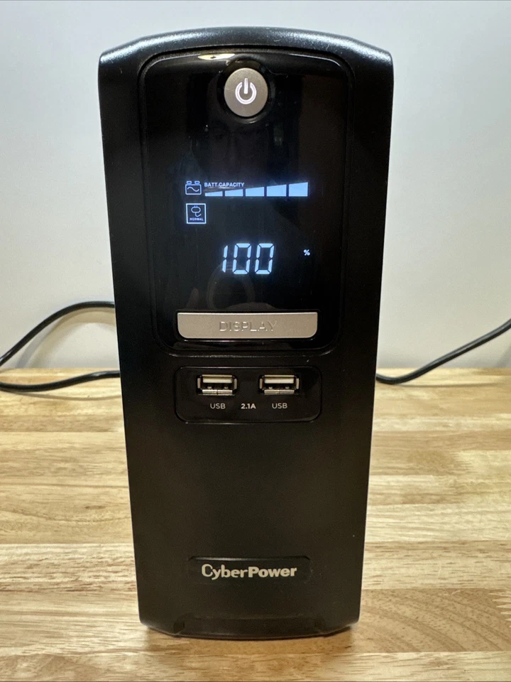 CyberPower CST135XLU 1350VA 810W AVR LCD and USB 2.0 UPS System Works - Image 1 of 4