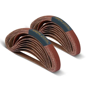 Correas de lijado de 1/2 x 18 pulgadas, 40PK, 60 granos óxido de aluminio lijadora de banda... - Imagen 1 de 7