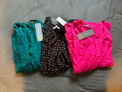 Lote de 3 camisetas sin mangas XL Daisy Fuentes & Elle Foto 1 de 4