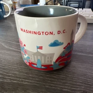 2013 Starbucks You Are Here Collection Washington DC 14 Unzen Keramik Kaffeebecher - Bild 1 von 5