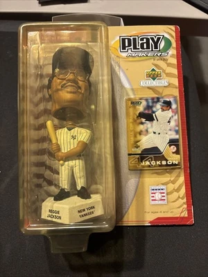 Reggie Jackson Bobblehead Play Makers By Upper Deck 2002 MLB Hall Of Fame - Imagem 1 de 4
