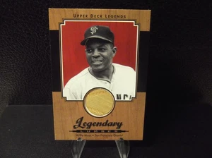 WILLIE MAYS 2001 PONTE SUPERIORE LEGGENDE #L-WM LEGGENDARIO LEGNAME IVA RELIQUIA GIANTS HOF - Foto 1 di 2
