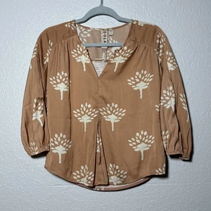 Anthropologie Dolan Left Coast Womens XS Alvia Peasant Top 3/4 Sleeve Popover - Picture 1 of 4
