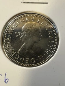 1956 Great Britain Coin 1 One Shilling Item 1 - Picture 1 of 2