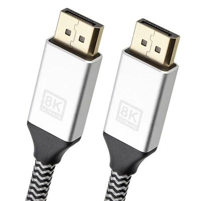 Pro Displayport v1.4 32.4GBPS 8K@60Hz 4K@144Hz HDR Kabel Gold 2m - Bild 1 von 4