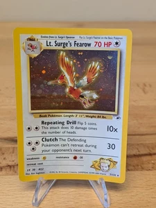 Gym Challenge Lt. Surge Fearow 2000 Holofoil Raro Era Wotc De colección LP-MP  - Imagen 1 de 13