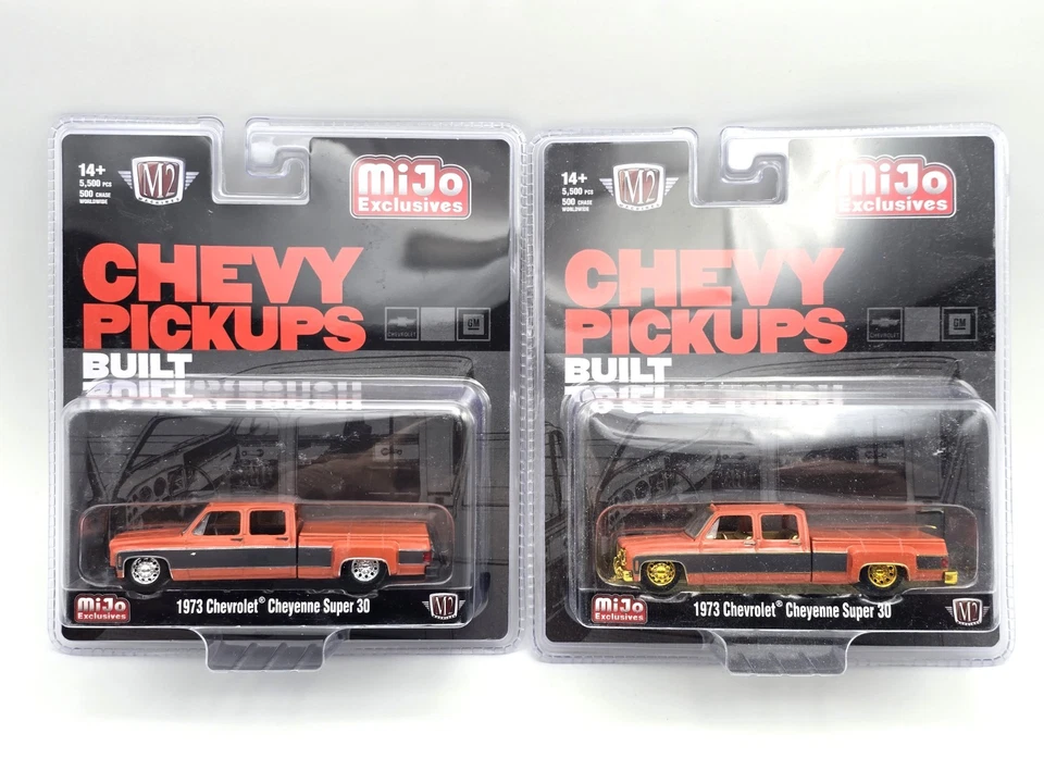Chase & Regular Pair 2023 M2 Machines 1:64 Mijo 1973 Chevrolet Cheyenne Super 30 - Image 1 of 1