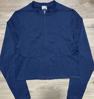 Chaqueta GYMSHARK Athletic Wear Cremallera Completa Azul Oscuro - Mujer XL Foto 1 de 4