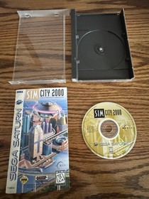 Sega Saturn Sim City 2000 CIB Complete In Box Manual Case Tested Authentic