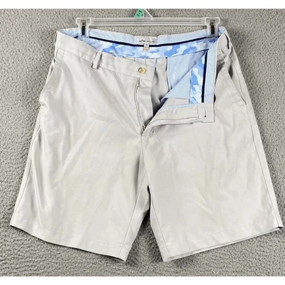Pantalones Cortos Chinos de Golf Peter Millar Salam Performance Para Hombre 35 Gris Causal Exterior Foto 1 de 4