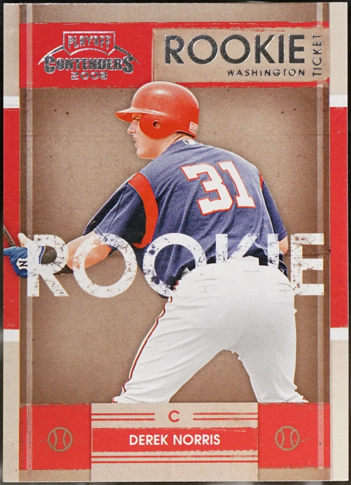 2008 Playoff Contenders Baseball Derek Norris #20 NM - Image 1 of 1