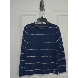 Sovereign Code Jungen Langarm Tasche Dupree Roboter Streifen T-Shirt blau Größe 4 - Bild 1 von 3